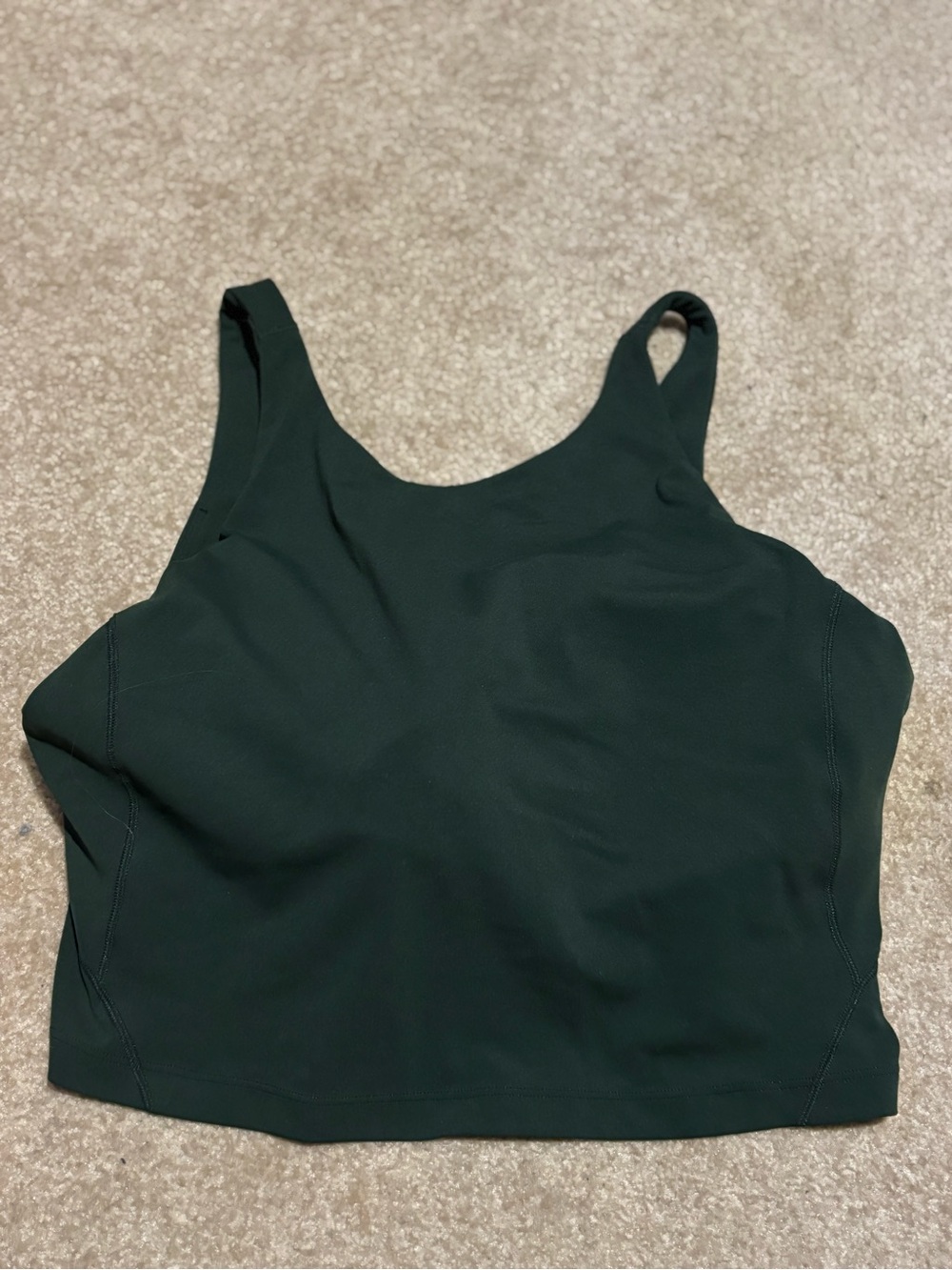 lululemon athletica Align High Neck Cropped Tank Rainforest Green